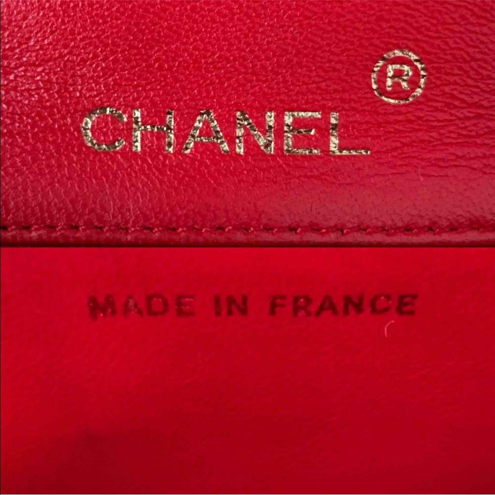RARE Chanel Red Lizard square mini collectible - Picture 13 of 16